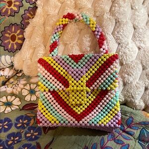 AKIRA Multicolor Beaded Mini Bag